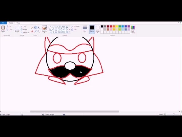 Drawing Uncle Chuck as Sans from Undertale